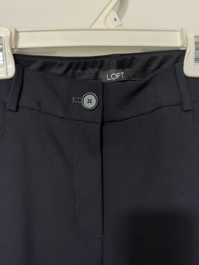 LOFT Navy Pull-On Dress Pants